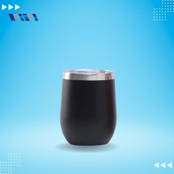 Steel Glass WithoutHandle 12 Oz Black