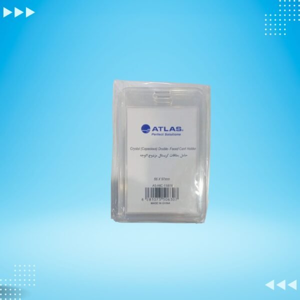 PLASTIC ID CARD HOLDER 66X97MM AS-HIC-1181V 612104 1.15SAR