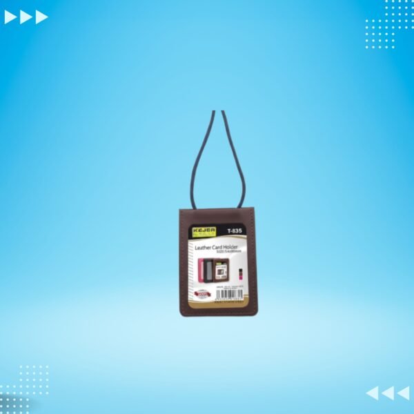 MAGNETIC LEATHER ID HOLDER T-835 BROWN  - 3.50